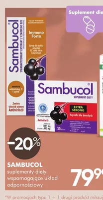 Suplement diety Extra Strong Sambucol promocja w Super-Pharm