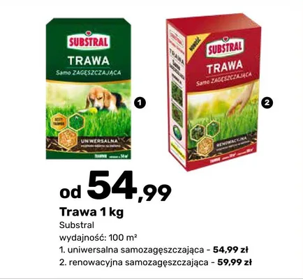 Trawa 1 kg uniwersalna samozagęszczająca promocja w Bricomarche
