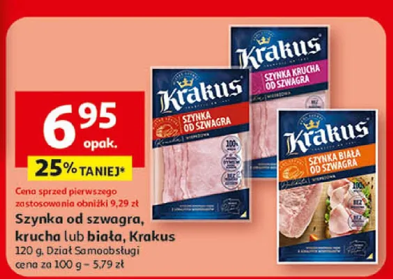 Szynka od szwagrów krucha lub biała promocja w Auchan