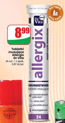 Tabletki musujące Allergix promocja w Dino