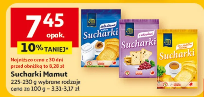 Sucharki promocja w Auchan