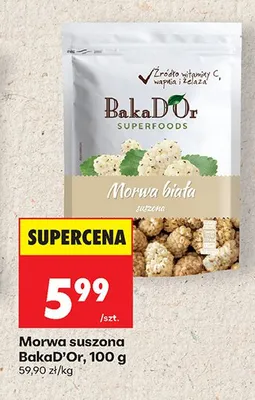 Morwa suszona BakaD'Or promocja w Biedronka
