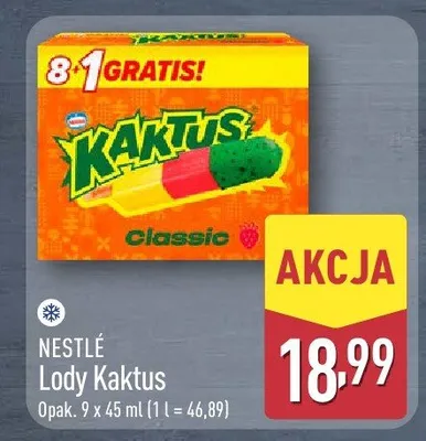 Lody Kaktus promocja w Aldi
