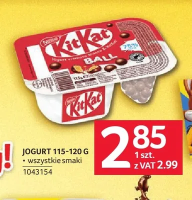 Jogurt KitKat Ball promocja w Selgros