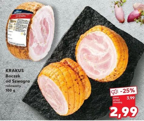 Boczek od Szwagra rolowany promocja w Kaufland