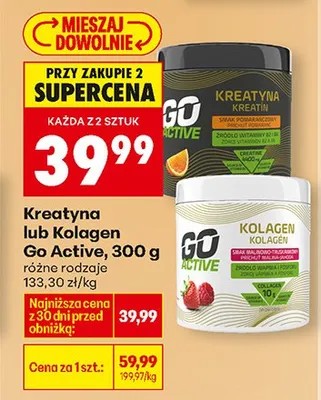 Kreatyna różne rodzaje promocja w Biedronka