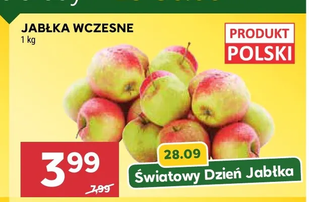 Jabłka wczesne promocja w Stokrotka