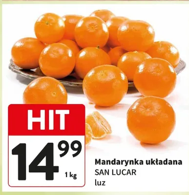 Mandarynka układana luz promocja w Intermarche