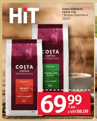 Kawa ziarnista Costa Brazilian Blend promocja w Selgros