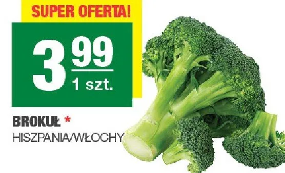 Brokuł promocja w SPAR