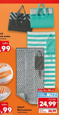 Mata plażowa Crivit promocja w Kaufland