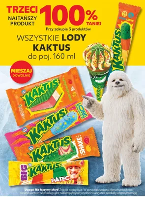 Lody kanapka Nestlé Kaktus Sandwich promocja w Kaufland