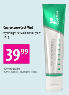 Pasta do zębów wybielająca Opalescence Cool Mint promocja w Hebe