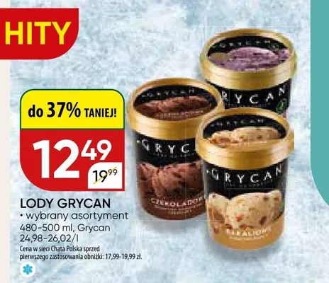 Lody grycan wybrany asortyment promocja w Chata Polska