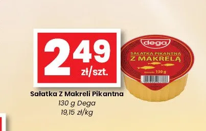 Sałatka z makreli pikantna Dega promocja w emma MARKET