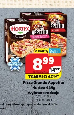 Pizza Grande Appetito z szynką i pieczarkami Hortex promocja w Delfin