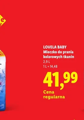 Mleczko do prania kolorowych tkanin Lovela Baby promocja w Lidl