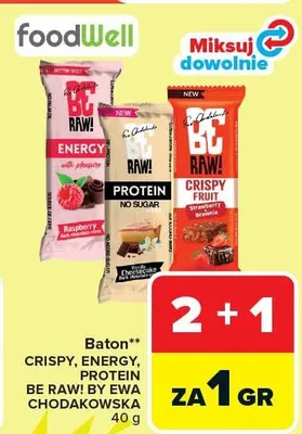 Baton Crispy, Energy, Protein różne rodzaje promocja w Carrefour Market