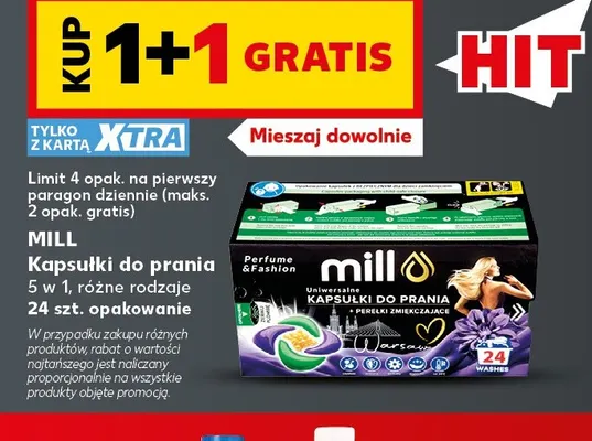 Kapsułki do prania 5 w 1 Mill promocja w Kaufland