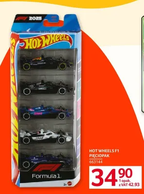 F1 5-pak HOT WHEELS promocja w Selgros