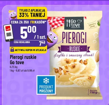 Pierogi ruskie Go tove promocja w POLOmarket