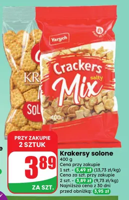 Krakersy solone Yarych promocja w Dino