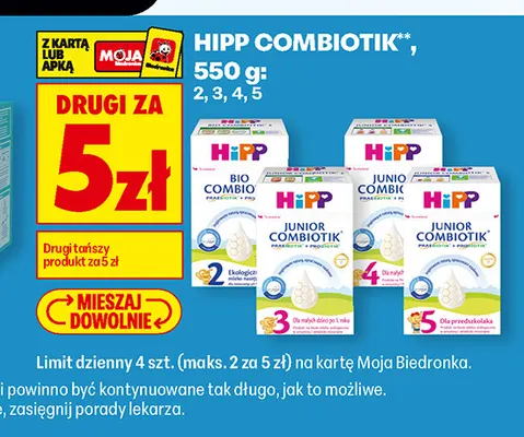 Mleko modyfikowane HiPP Combiotik 5 promocja w Biedronka