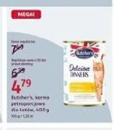 Karma dla kotów Butcher's Delicious Dinners promocja w Rossmann