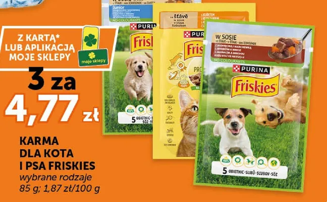 Karma dla kota i psa wybrane rodzaje promocja w Euro Sklep