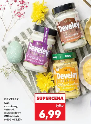 Sos czosnkowy Develey promocja w Kaufland