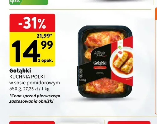 Gołąbki w sosie pomidorowym Kuchnia Polki promocja w Intermarche