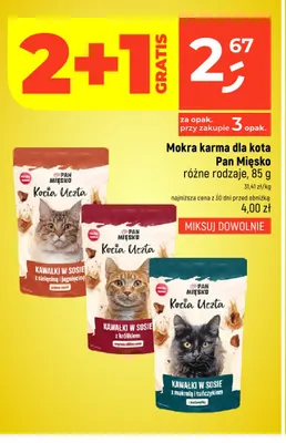 Mokra karma dla kota Kocia Uczta kawałki w sosie z królikiem Pan Mięsko promocja w Dealz