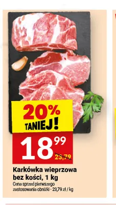Karkówka wieprzowa bez kości promocja w Twój Market