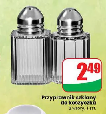 Przyprawnik szklany do koszyczka promocja w Dino