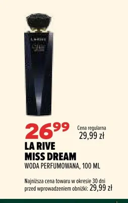 Woda perfumowana La Rive Miss Dream promocja w Drogerie Natura