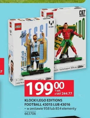Klocki LEGO Editions Football Cristiano Ronaldo 43016 promocja w Selgros