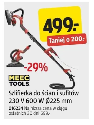 Szlifierka do ścian i sufitów MEEC TOOLS promocja w Jula