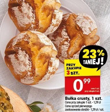 Bułka crusty promocja w Twój Market