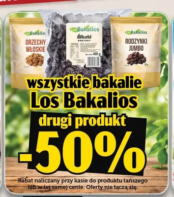 Śliwki suszone Los Bakalios promocja w TOPAZ