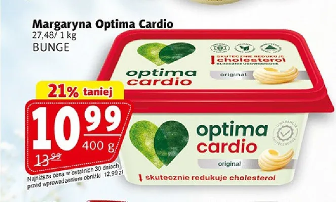 Margaryna Optima Cardio promocja w Prim Market