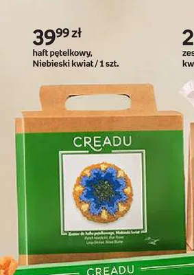 Haft pętelkowy Creadu Niebieski kwiat promocja w Empik