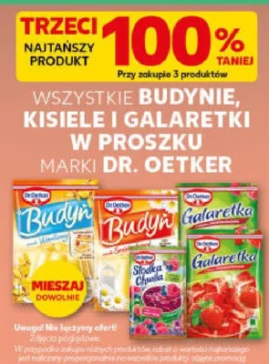 Budynie, kisiele i galaretki w proszku różne rodzaje promocja w Kaufland