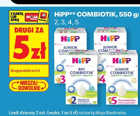 Mleko modyfikowane HiPP COMBIOTIK 5 promocja w Biedronka