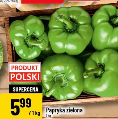 Papryka zielona promocja w POLOmarket