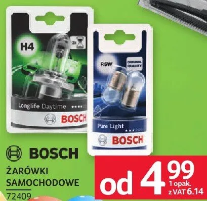 Żarówki samochodowe Bosch promocja w Selgros
