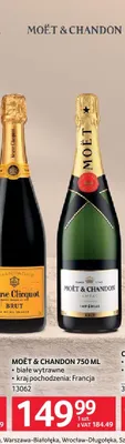 Wino Moët & Chandon białe wytrawne Francja promocja w Selgros
