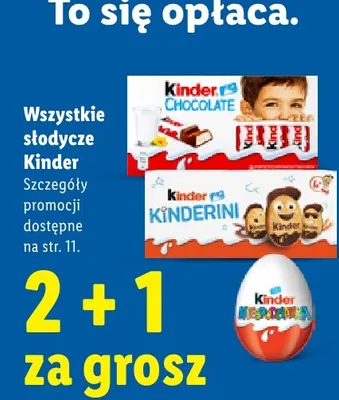 Czekolada Kinder Chocolate promocja w Lidl