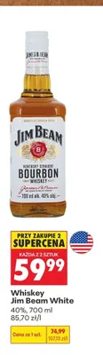 Whiskey Jim Beam White promocja w Biedronka
