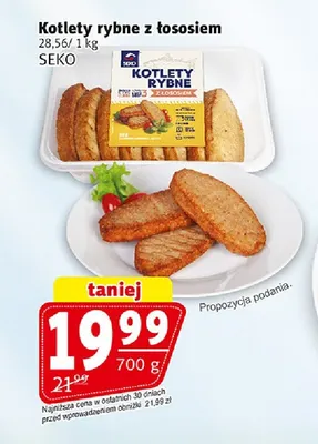Kotlety rybne z łososiem Seko promocja w Prim Market