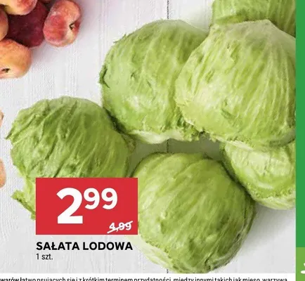 Sałata lodowa promocja w Stokrotka
